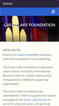 Mobile Screenshot of greenlakefoundation.org